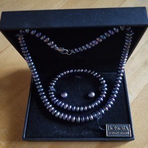 HONORA Pearl Earrings, Bracelet & Necklace